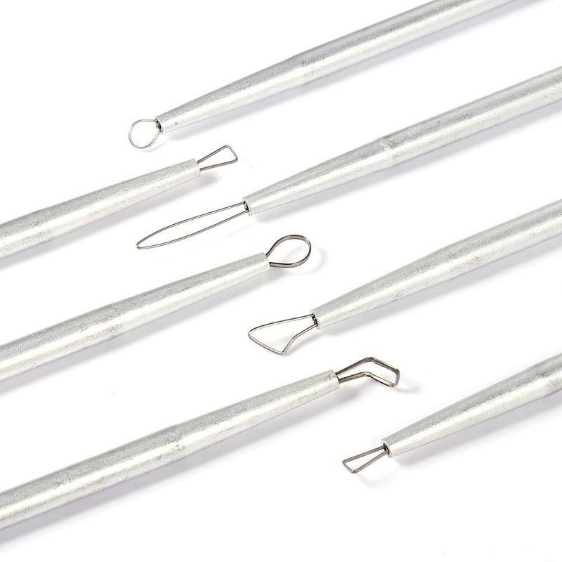 BLUTEYWA Ceramic Pottery & Clay Ribbon Sculpting Tool Kit (Set of 7) - Image 2
